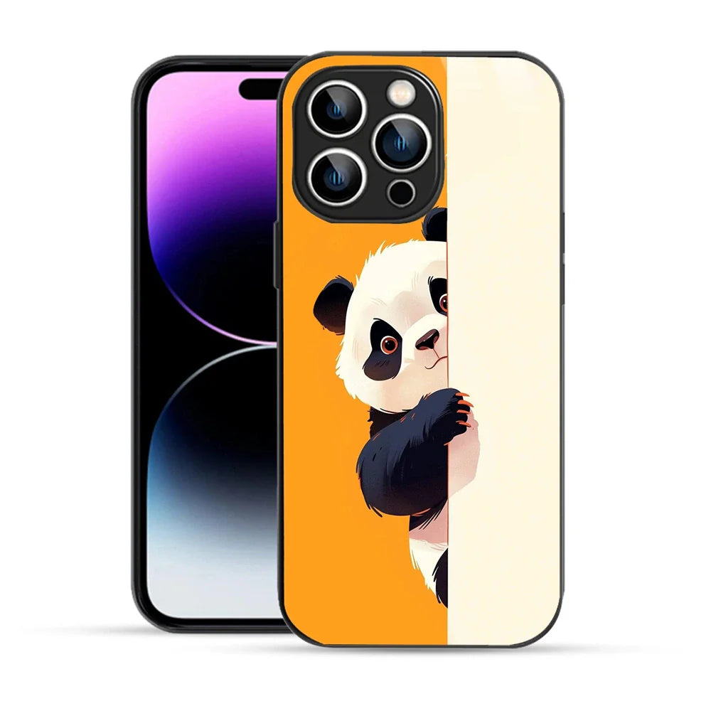 Bornstud Peek Panda Printed Case for iPhone 14 Pro Max