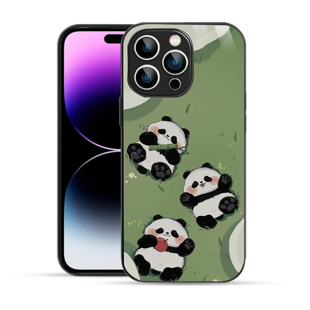 Bornstud Playful Panda Printed Case for iPhone 14 Pro