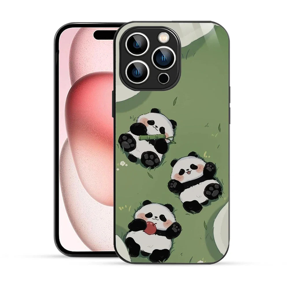 Bornstud Playful Panda Printed Case for iPhone 15 Pro Max