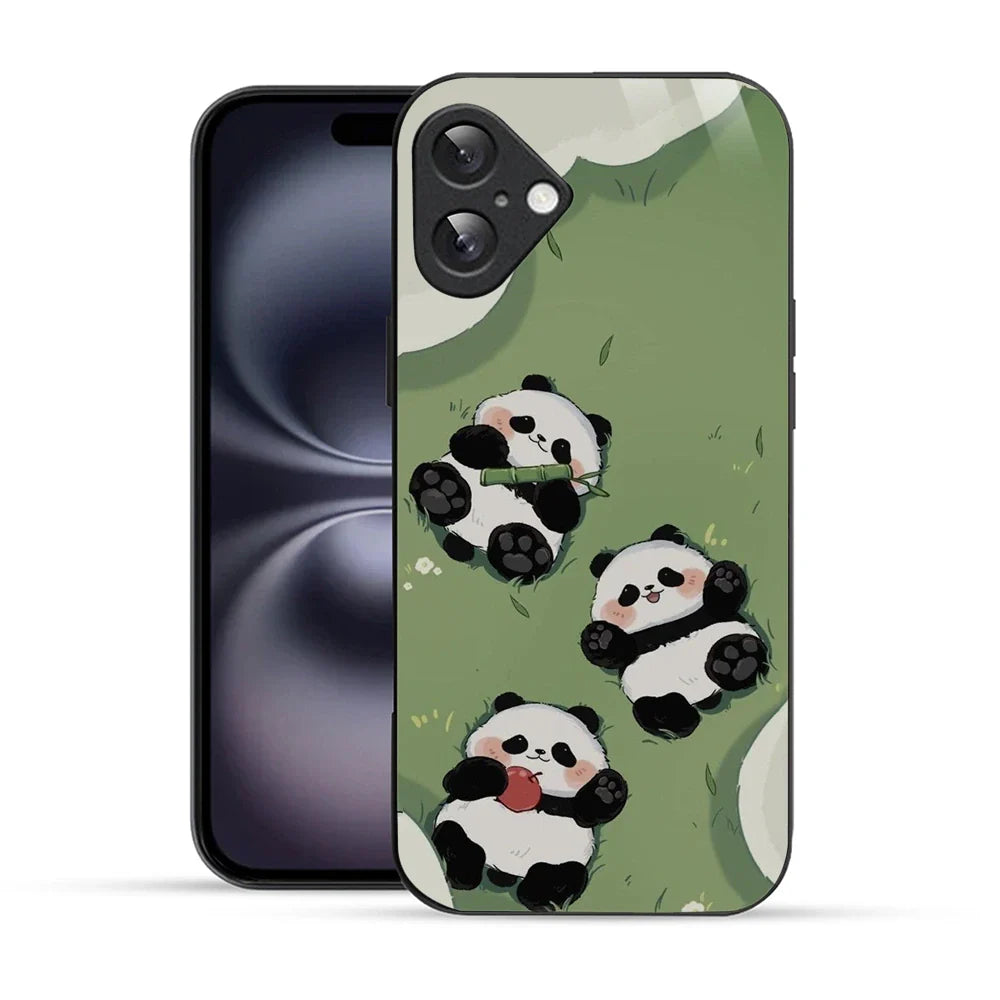 Bornstud Playful Panda Printed Case for iPhone 16