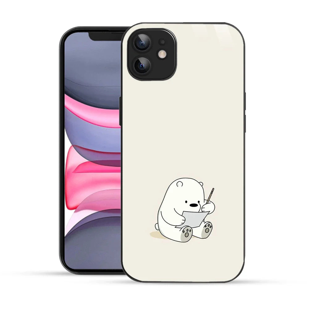 Bornstud Cute Bear Doodle Printed Case for iPhone 11