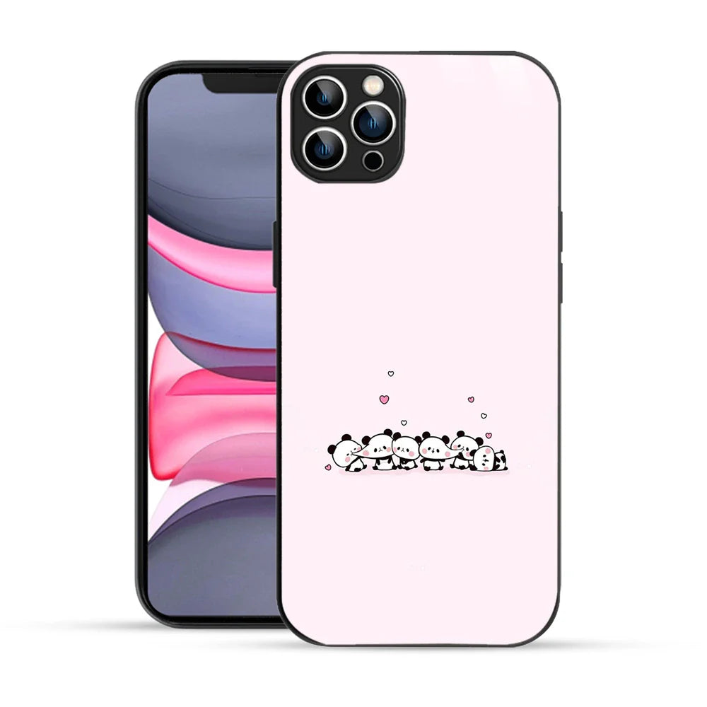 Bornstud Cute Panda Love Printed Case for iPhone 12 Pro