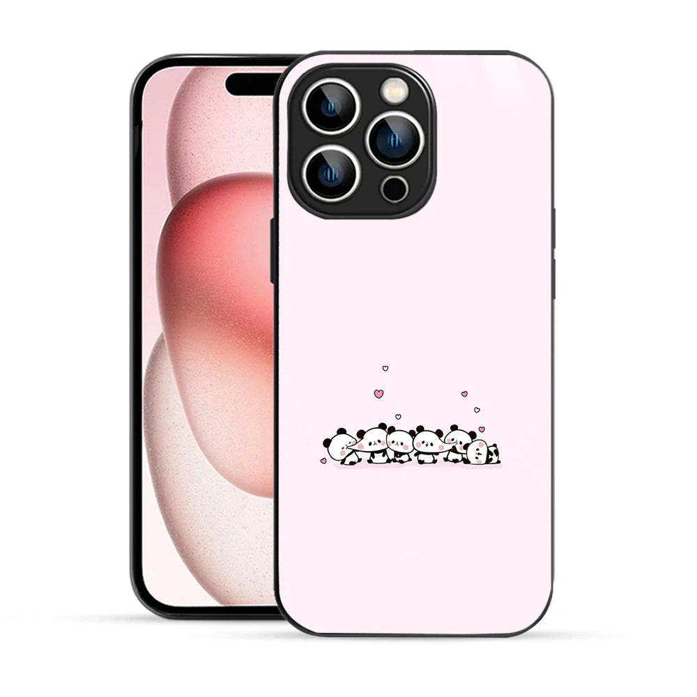 Bornstud Cute Panda Love Printed Case for iPhone 15 Pro Max