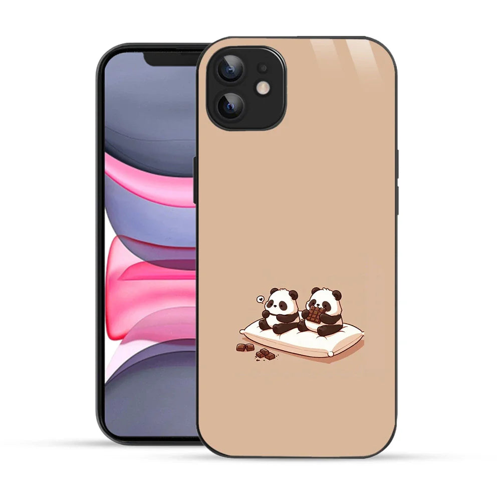 Bornstud Panda Chocolate Printed Case for iPhone 12