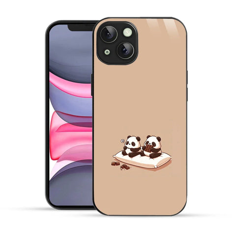 Bornstud Panda Chocolate Printed Case for iPhone 13
