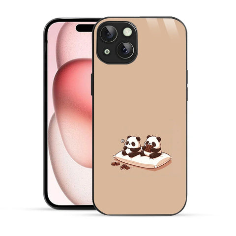 Bornstud Panda Chocolate Printed Case for iPhone 15