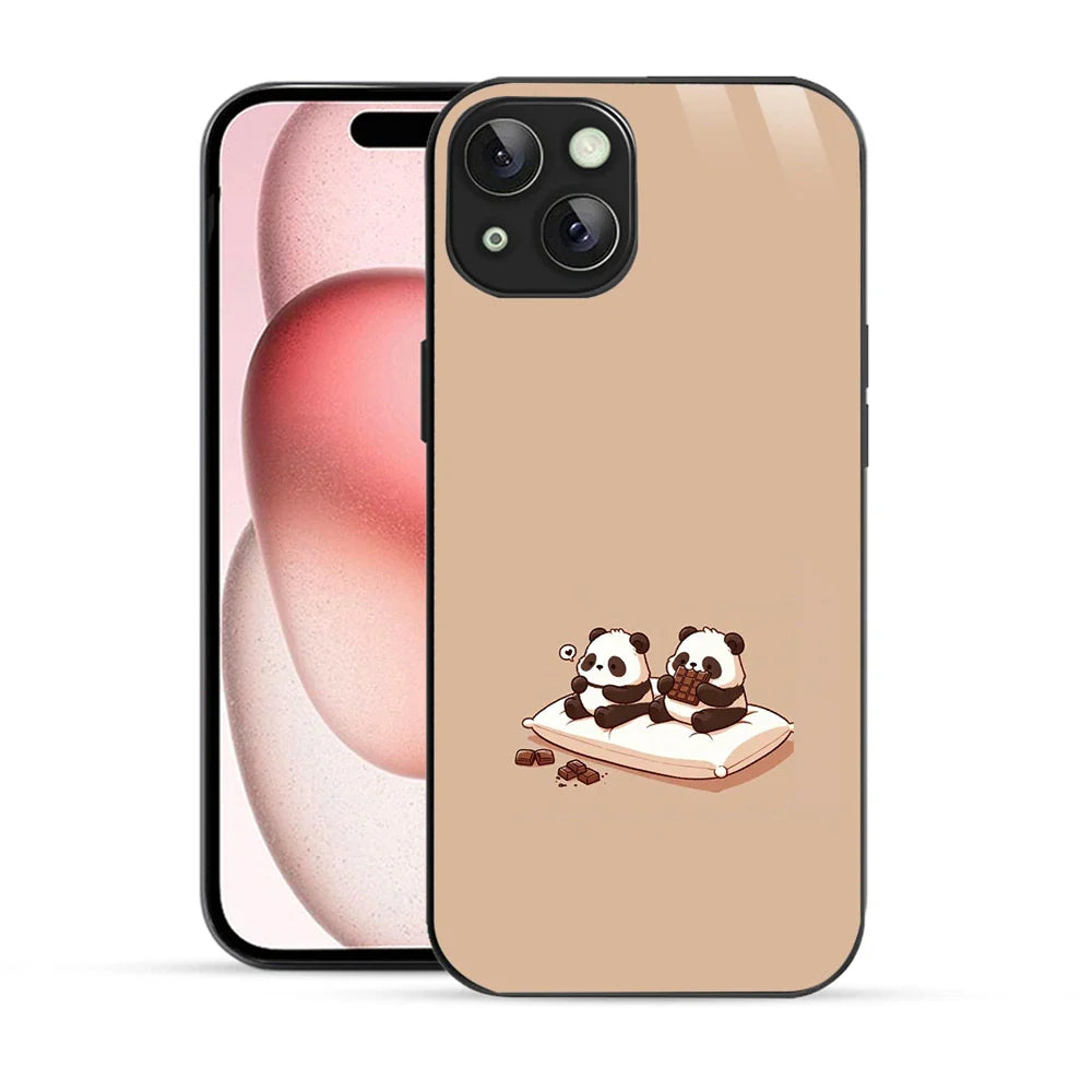 Bornstud Panda Chocolate Printed Case for iPhone 15 Plus