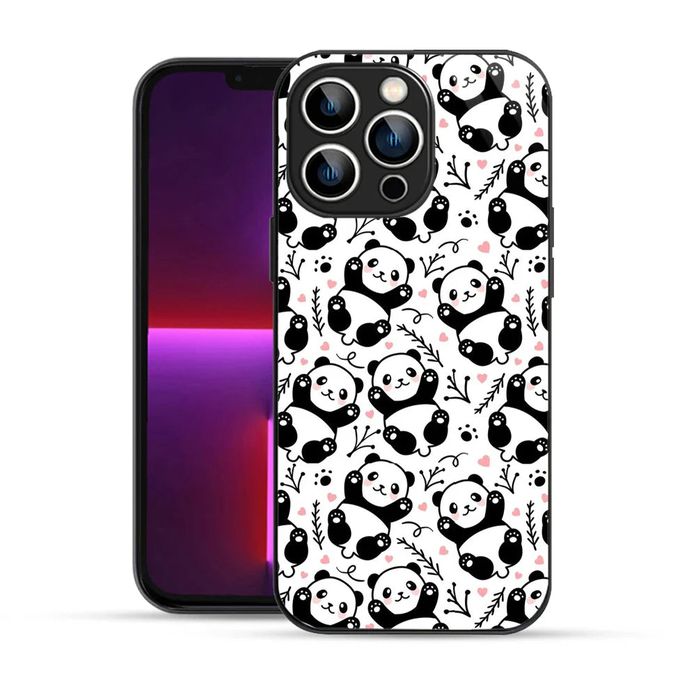 Bornstud Cute Panda Printed Case for iPhone 13 Pro Max