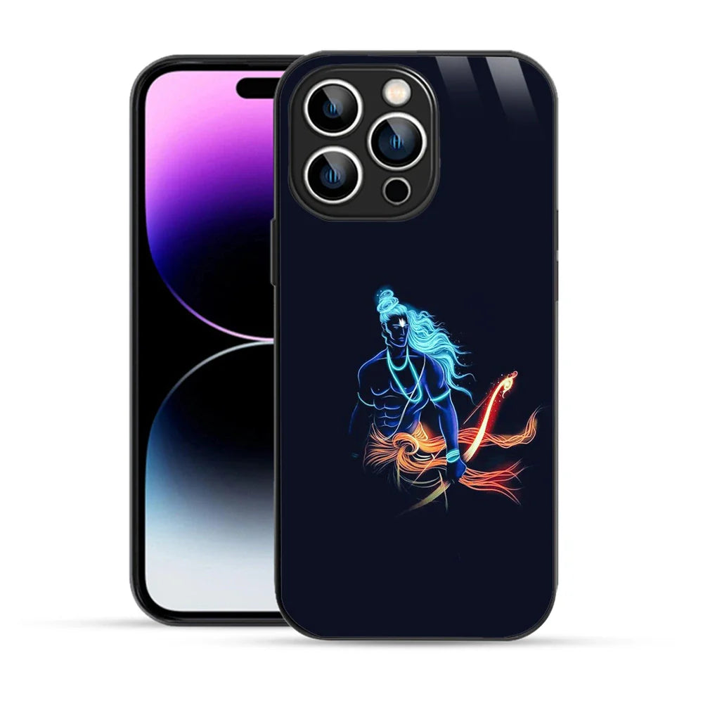 Bornstud Neon Shri Warrior Printed Case for iPhone 14 Pro Max