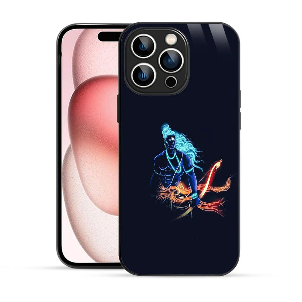 Bornstud Neon Shri Warrior Printed Case for iPhone 15 Pro Max