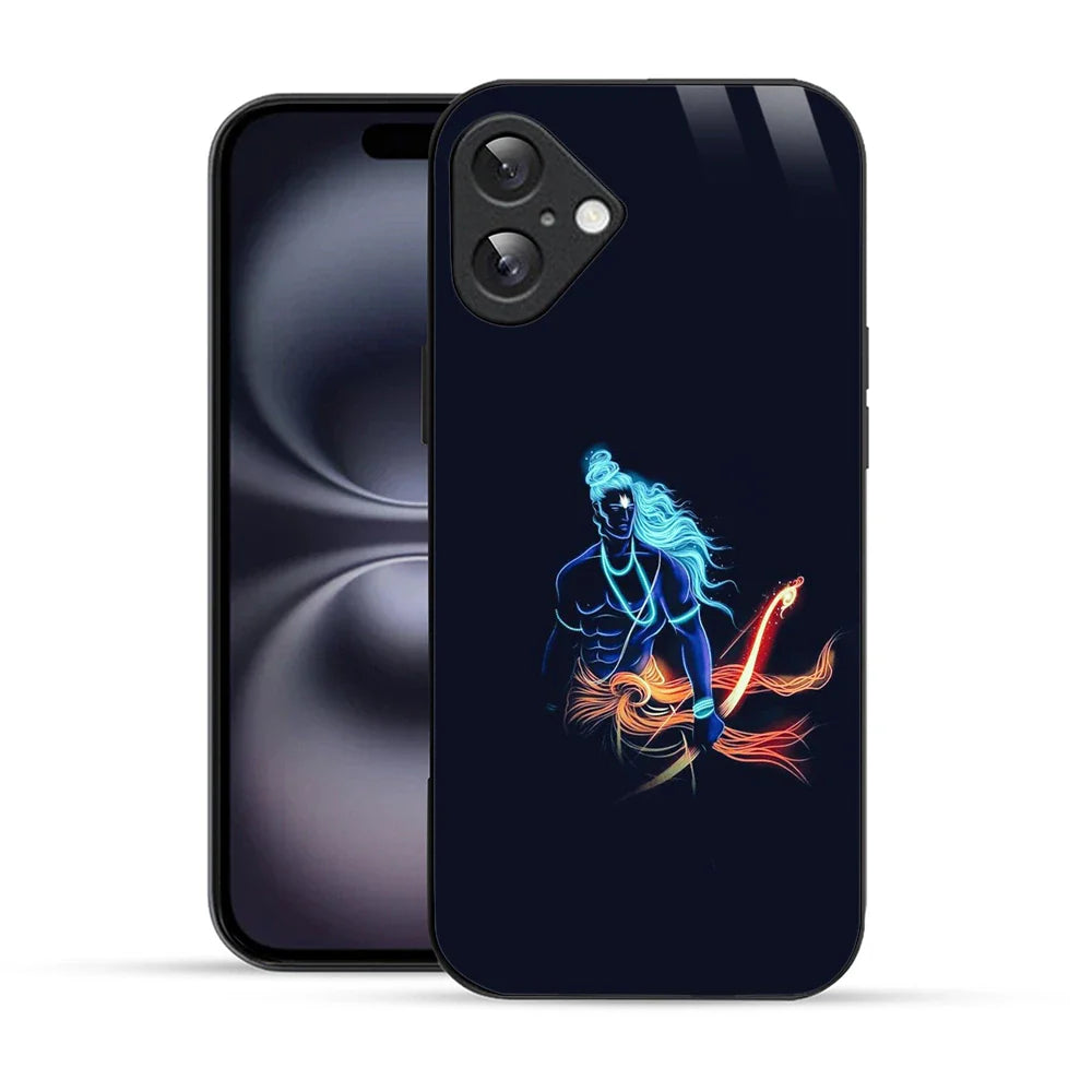 Bornstud Neon Shri Warrior Printed Case for iPhone 16 Plus