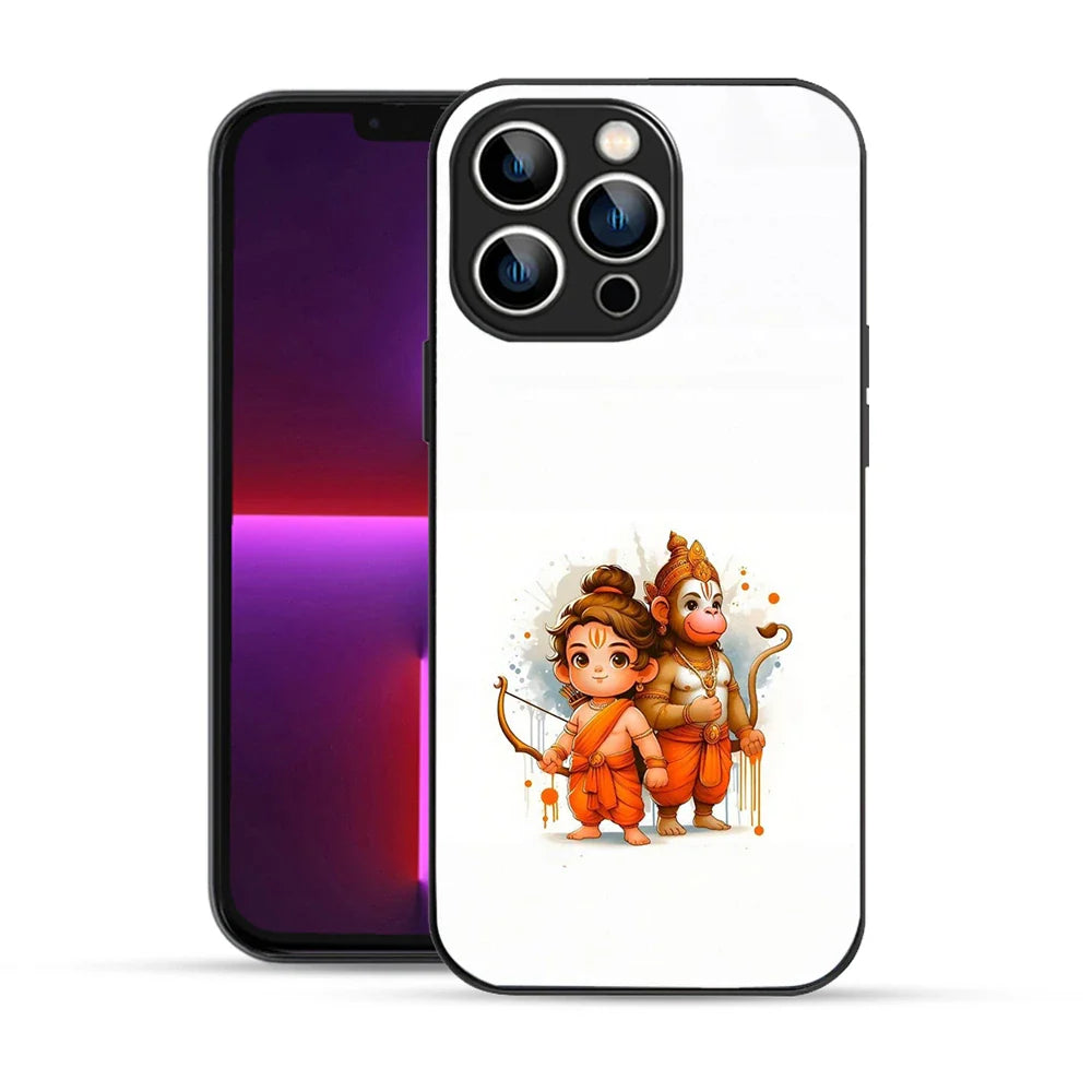 Bornstud Bal Ram & Hanuman Printed Case for iPhone 13 Pro