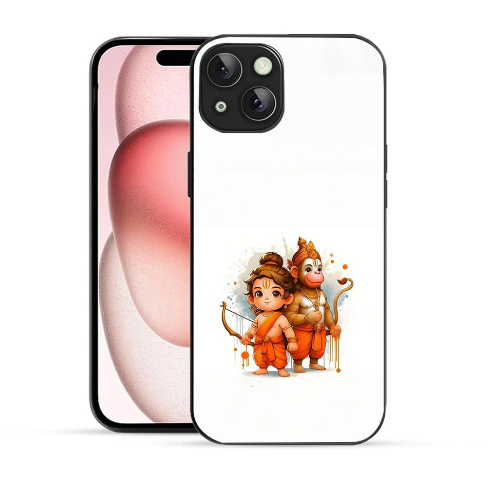 Bornstud Bal Ram & Hanuman Printed Case for iPhone 15 Plus