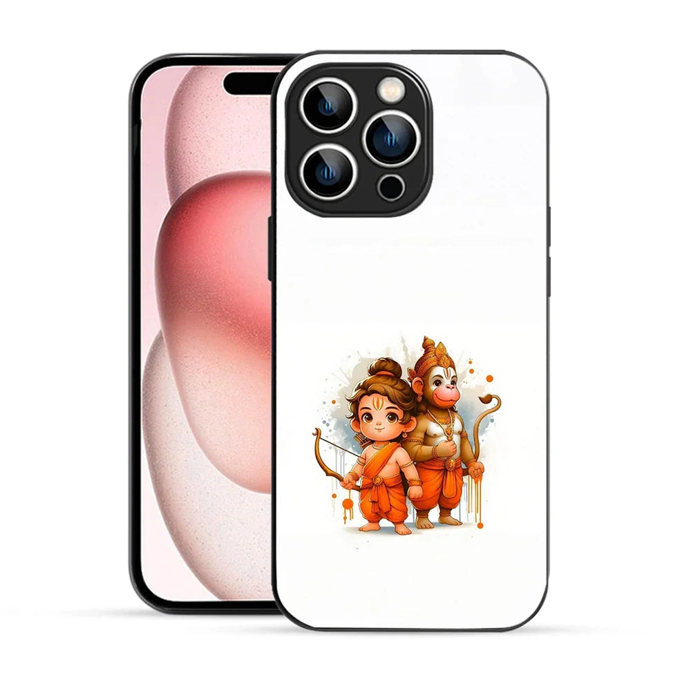 Bornstud Bal Ram & Hanuman Printed Case for iPhone 15 Pro