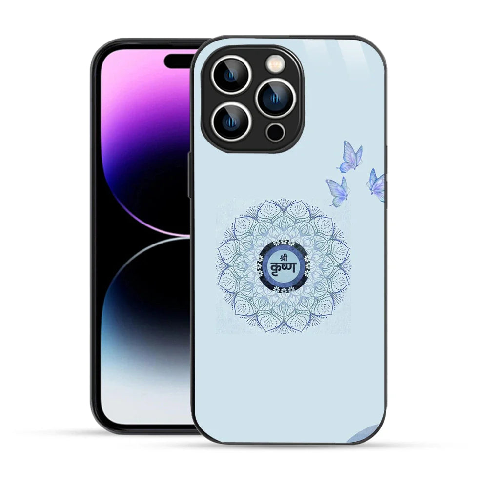 Bornstud Shri Krishna Mandala Printed Case for iPhone 14 Pro