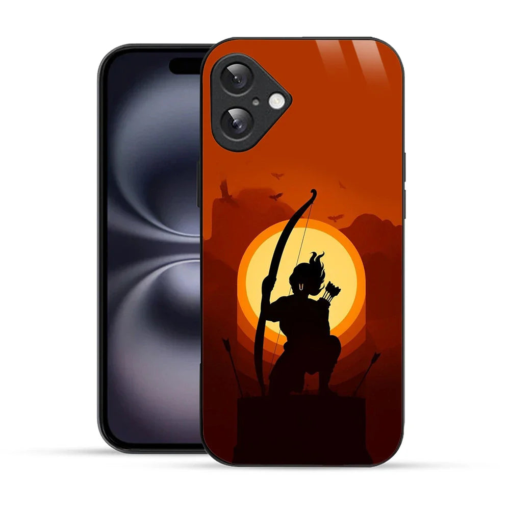 Bornstud Warrior Shri Ram Printed Case for iPhone 16 Plus