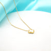 Elegant White Clover Pendant Necklace for Women