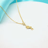 Elegant Butterfly Ballerina Pendant Necklace