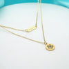 Elegant Dual Layer Crystal Charm Necklace