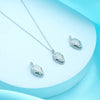 Serpent Grace Necklace & Stud Earrings Set