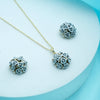 Bloomette Floral Necklace & Stud Earrings Set