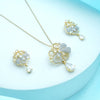 Aurelia Bloom Necklace & Earrings Set