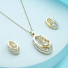 Graceful Ballerina Necklace and Earrings Set