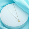 Minimal Crystal Circle Necklace
