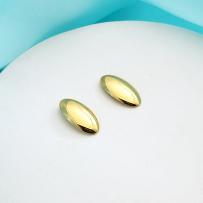 Classic Oval Stud Earrings