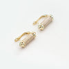 Modern Gold Pavé Huggie Earrings for Women