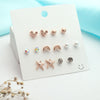 Minimalist 6-Pair Stud Earring Set – Cute Everyday Earrings for Women & Girls