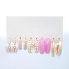 Multi-Design Hoop Earrings Set – 6 Pairs