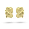 Molten Wave Gold Stud Earrings