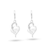 Classic Pearl Drop Earrings in Silver Finish