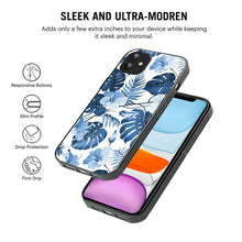 Bornstud Tropical Hibiscus Printed Case for iPhone 11 Blue