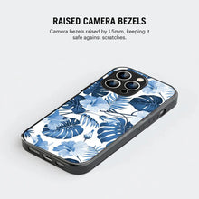 Bornstud Tropical Hibiscus Printed Case for iPhone 14 Pro Blue