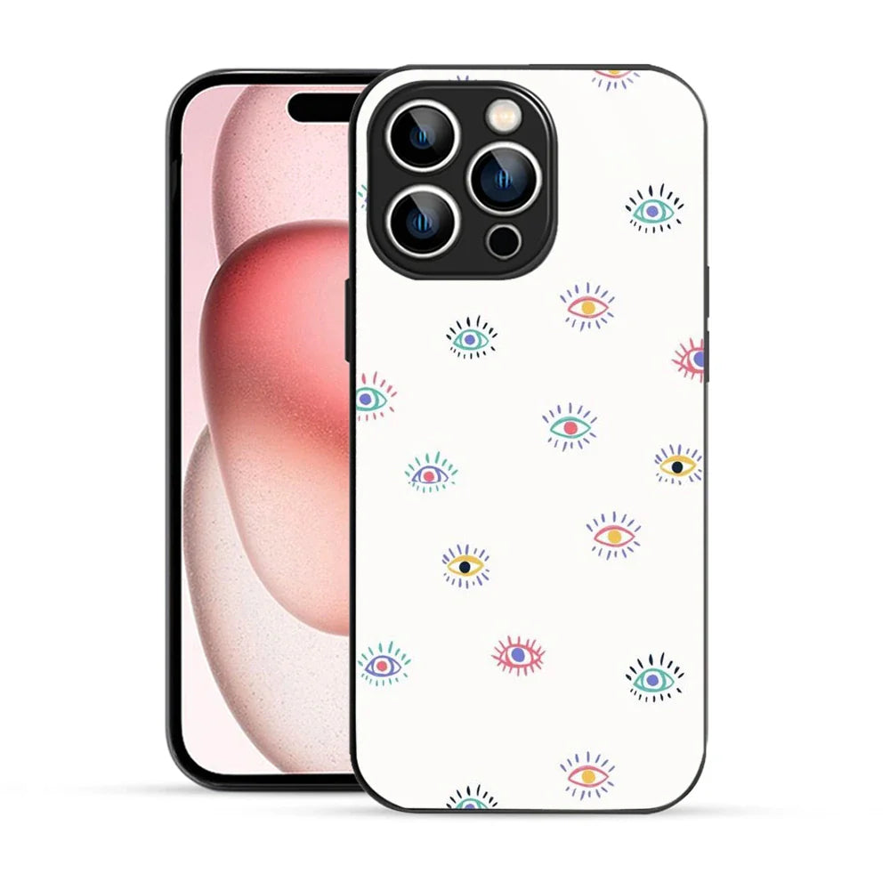 Bornstud Evil Eye Pattern Printed Case for iPhone 15 Pro