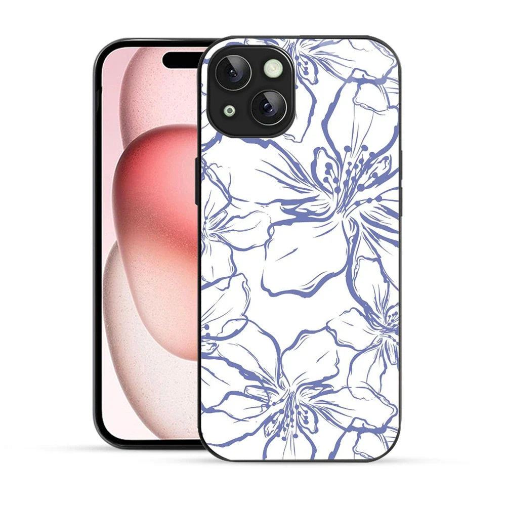 Bornstud  Floral Line Art Printed Case for iPhone 15 Plus