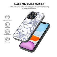 Bornstud  Floral Line Art Printed Case for iPhone 16 Pro Max