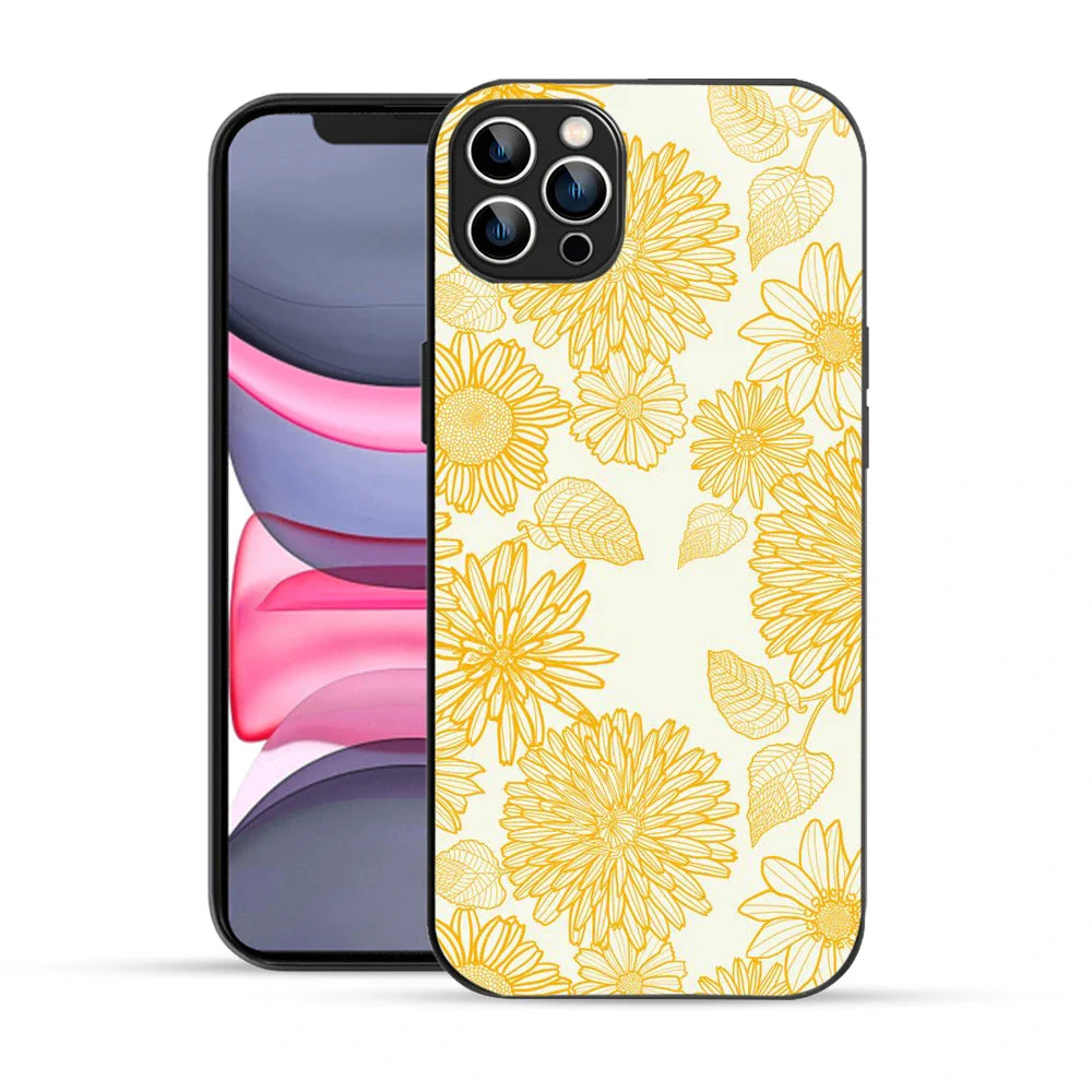 Bornstud Floral Bloom Printed Case for iPhone 11 Pro Yellow