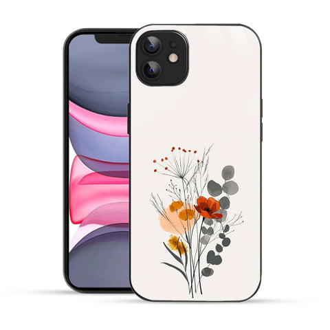 Bornstud Minimal Floral Printed Case for iPhone 11