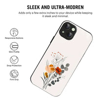 Bornstud Minimal Floral Printed Case for iPhone 13