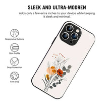 Bornstud Minimal Floral Printed Case for iPhone 13 Pro Max