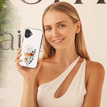Bornstud Minimal Floral Printed Case for iPhone 16 Plus