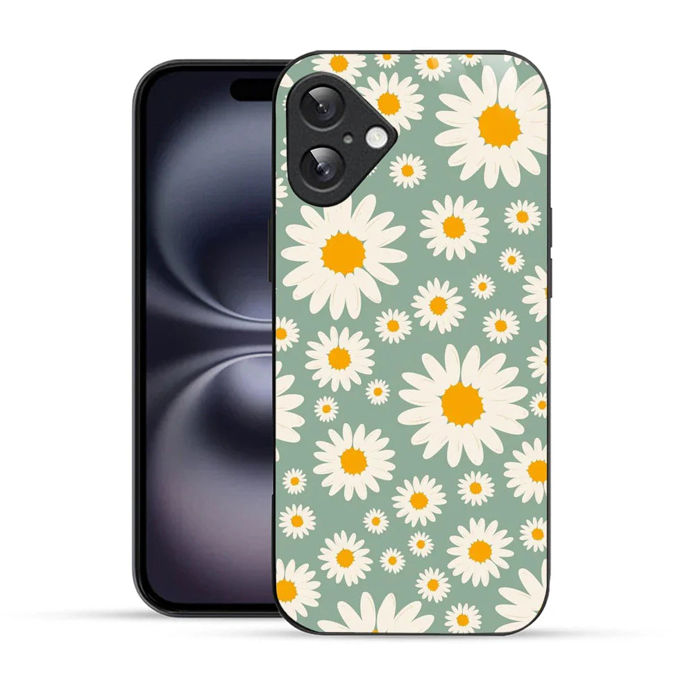 Bornstud Bold Daisy Printed Case for iPhone 16