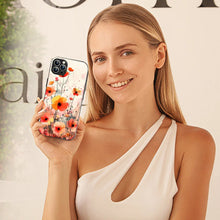 Bornstud Blooming Poppy Floral Printed Case for iPhone 12 Pro orange
