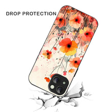 Bornstud Blooming Poppy Floral Printed Case for iPhone 14 Plus orange