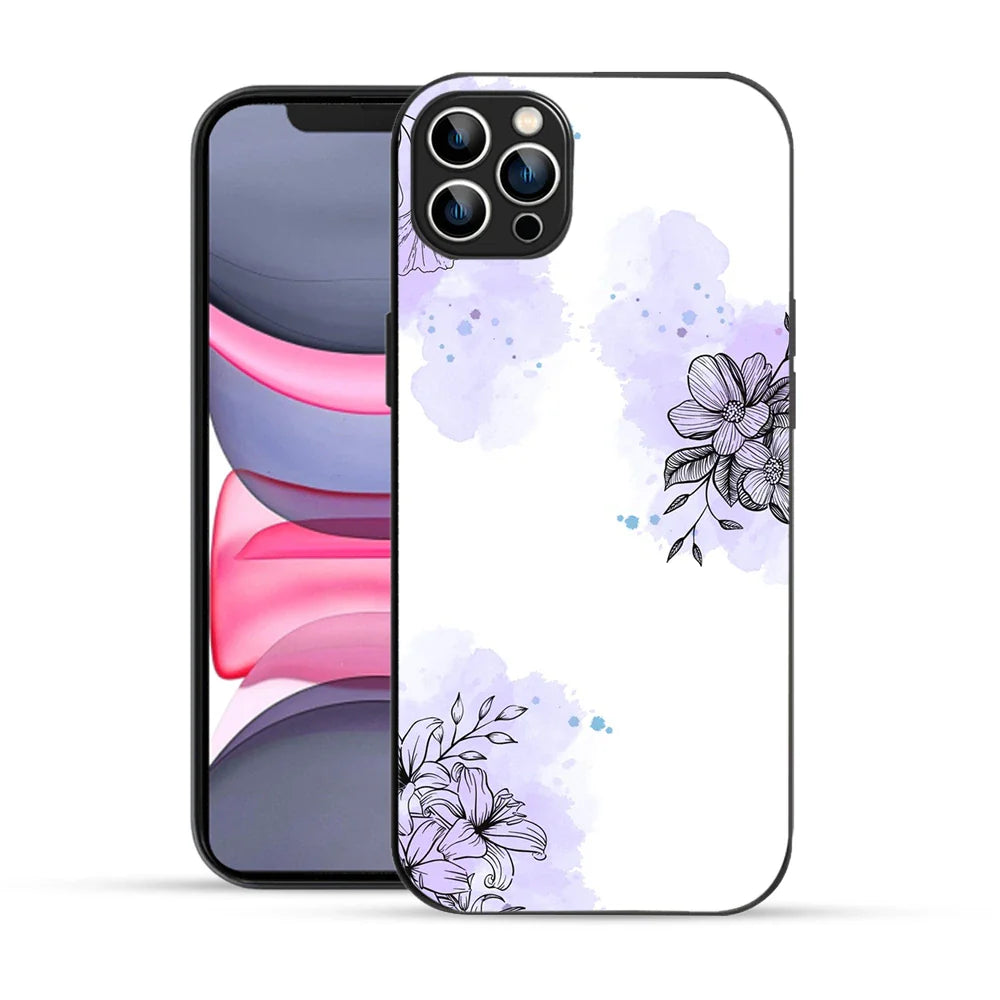 Bornstud Watercolor Floral Printed Case for iPhone 12 Pro