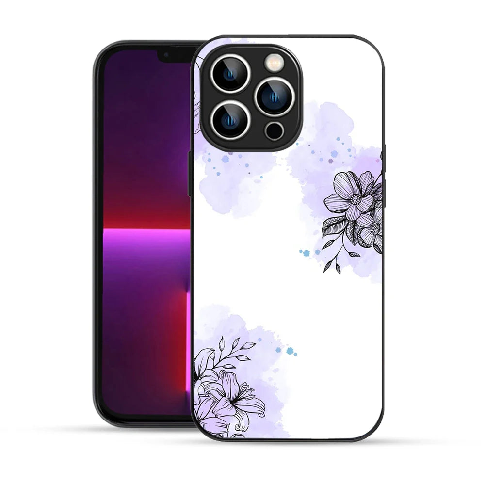 Bornstud Watercolor Floral Printed Case for iPhone 13 Pro Max