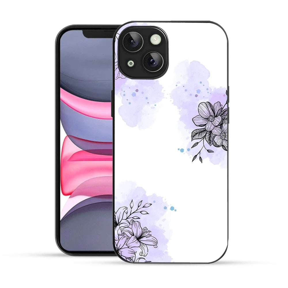 Bornstud Watercolor Floral Printed Case for iPhone 14 Plus